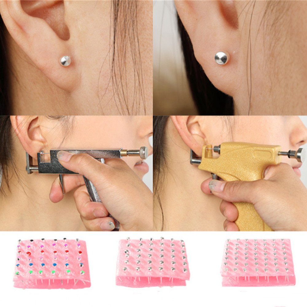Body Jewelry Surgical Steel - 98/24 قطعة ثقب الأذن ترصيع الأذن