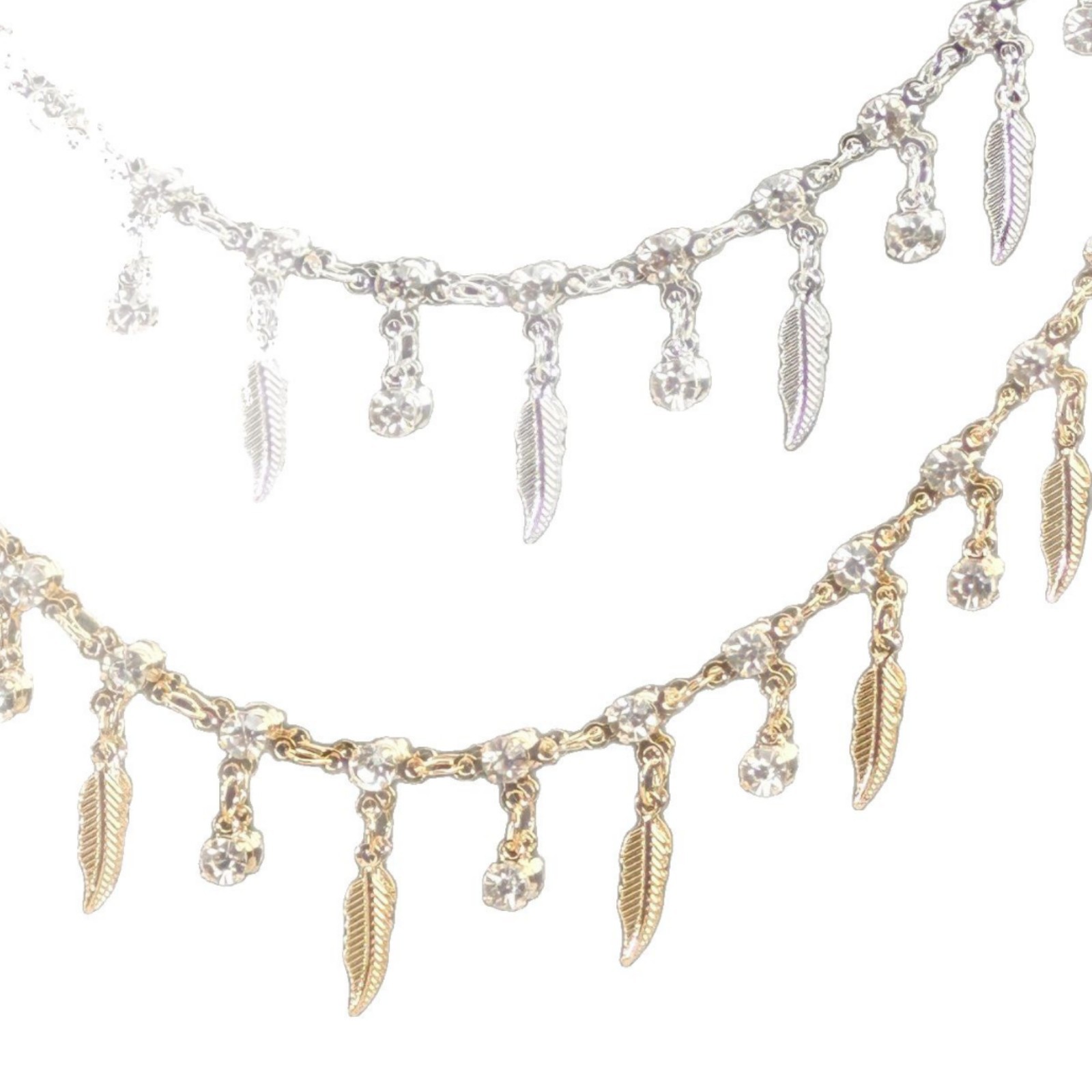 سلسلة ريشة الماس ثلاثية الشوكا - مراجعة Body Jewelry For You وسعره