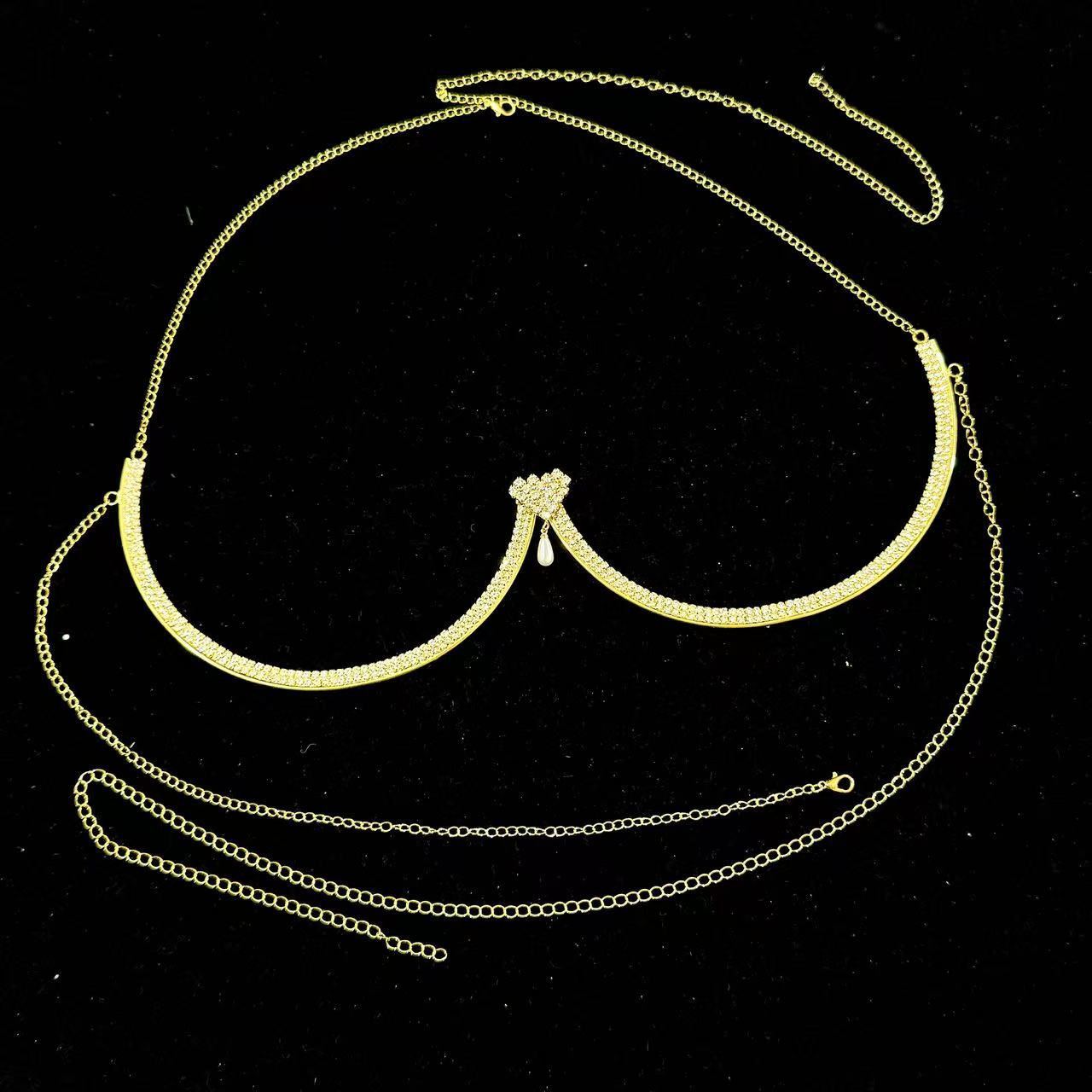 قلادة حمالة صدر نسائية بتصميم  - مراجعة Body Jewelry Necklace وسعره